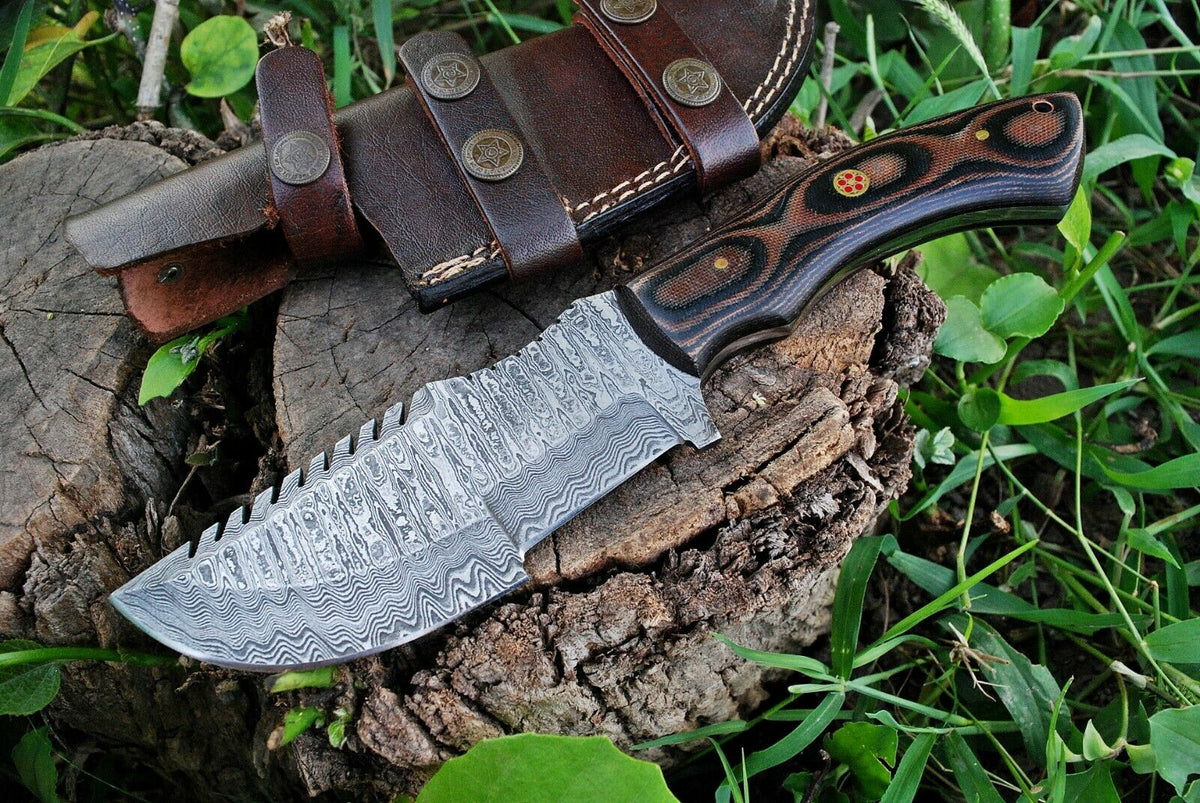 Handmade Damascus Steel Fishing Fillet Knife with G10 Micarta Handle - –  KBS Knives Store