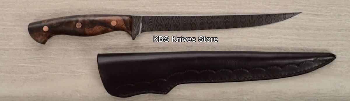 Damascus steel handmade folding knife – KBS Knives Store