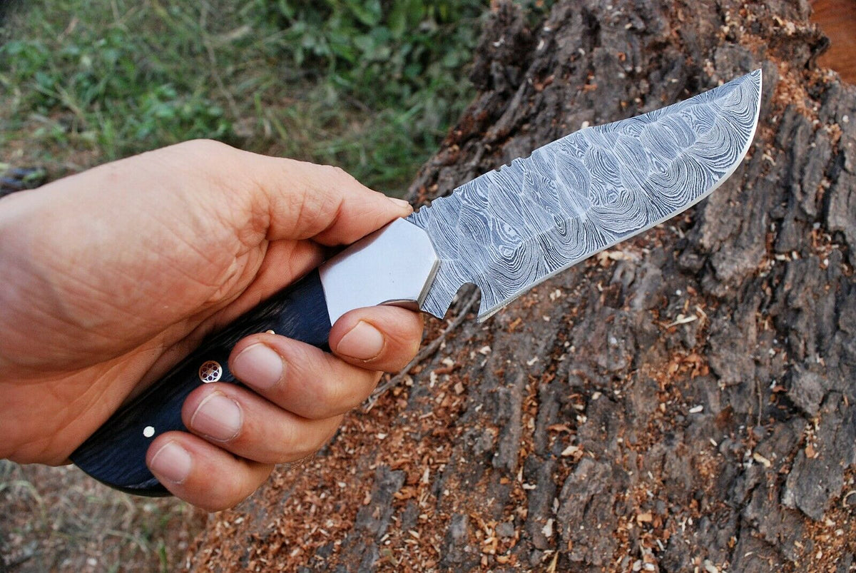 Custom Handmade Damascus Steel Hunting Knife – KBS Knives Store