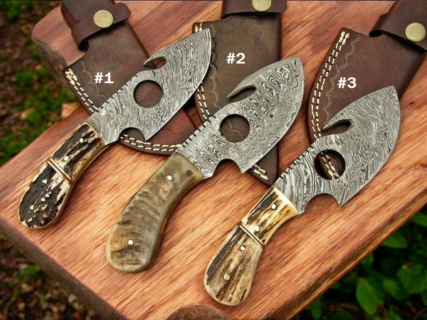 Timberstalker – Handmade Damascus Gutting Skinning Knife