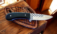 Cowboy Belt Knife - Premium Handmade Rasp Steel Blade