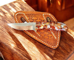 Western Cowboy Knife - Durable Rasp Steel with Resin Handle