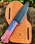 Best Cowboy Knife: Custom Handmade with American Flag Design