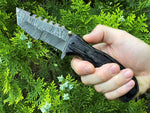 Tactical Urban Guardian Folding Knife with 8" Damascus Steel Blade
