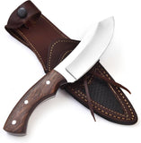 TimberStrike 9-inch survival knife with O1 tool steel blade and walnut wood handle