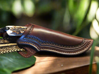 Custom handmade cowboy knife with full tang Rasp Tool Steel blade and ergonomic antler handle