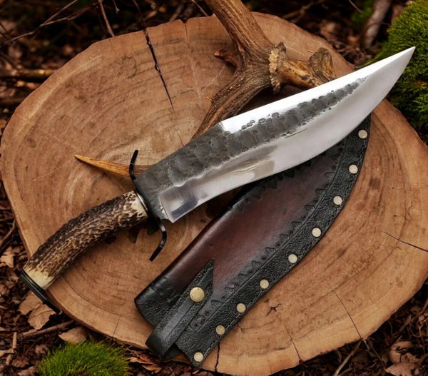 bowie knives with antler handles