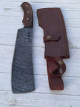 Rogue Cleaver Handmade Damascus Steel Cleaver Knife with Rosewood Handle