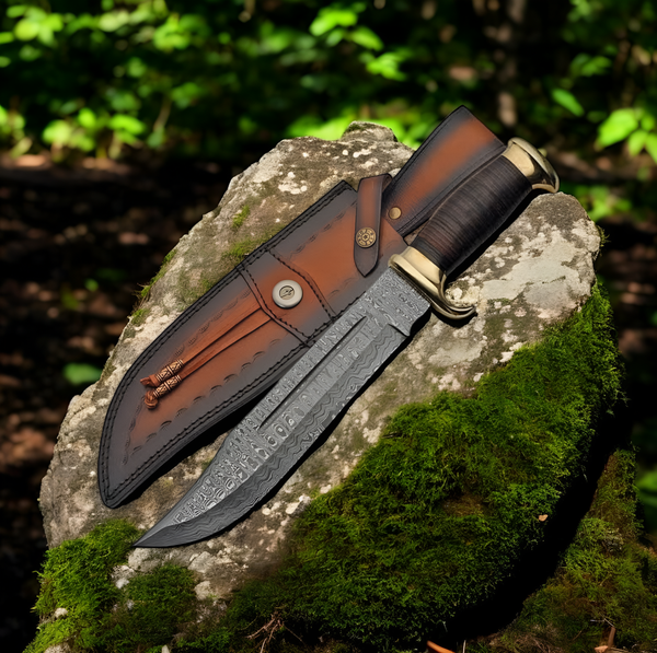 Crocodile Dundee Bowie with damascus Steel blade