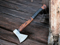 Sharp Edge and Forged Details of "Odin's Fury" Viking Battle Axe