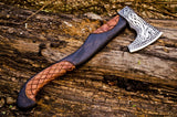 Full view of the Battle Axe from KBS Knives Store, focusing on the blade and handle