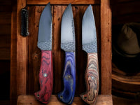 Handcrafted Deer Skinning Knives with Pakka Wood Handle