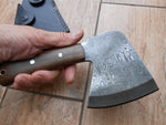 Full Tang Custom Handmade Damascus Steel Mini Axe