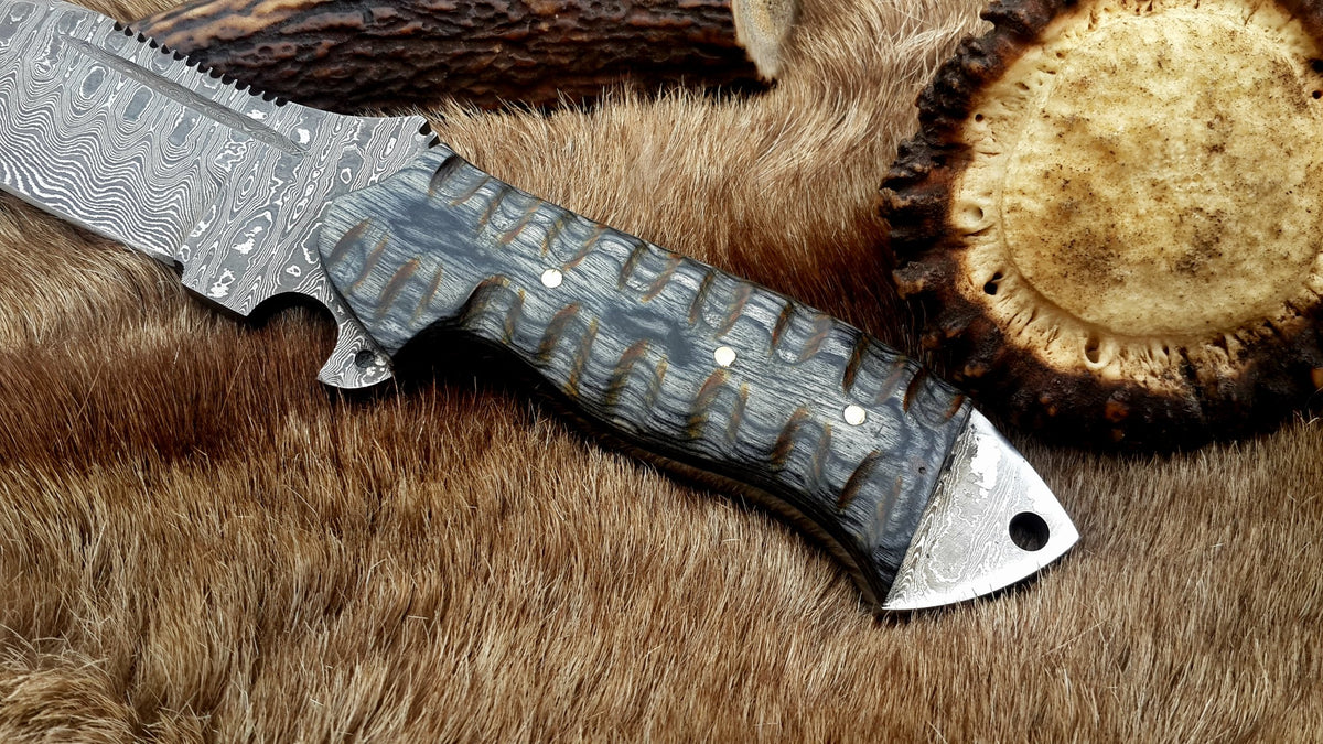 tactical Damascus knife – KBS Knives Store