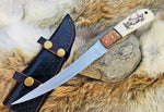 Full Tang Custom Handmade D2 Flexible Blade Fishing Knife