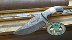 Full Tang Custom Handmade Damascus Steel Skinner Knife