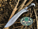 Full Tang Custom Handmade Damascus Steel Machete