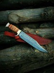 Handmade Damascus Bowie