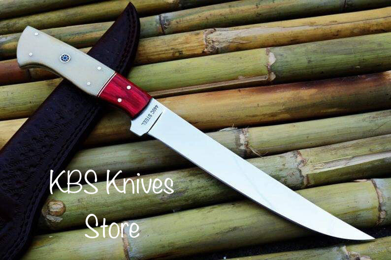 440C Stainless Steel Handmade Fillet-Boning Knife with Exotic Wood Han ...