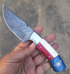 Texas Flag Handle Skinning Knife