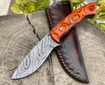 Damascus Steel Hunting Skinning Knife