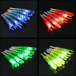 6pcs/lot Automatically ABS 44*6.2mm Led Lighted Arrow Nock Fits diameter Archery hunting Shooting arrow Accessories 4 color