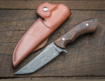 Custom Handmade Fixed Blade Damascus Steel Hunting Knife